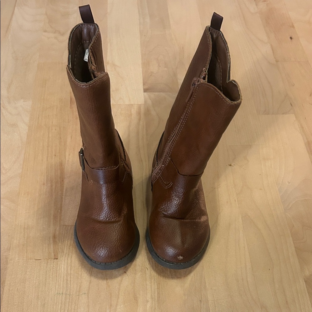 Brown Leather kids Boots